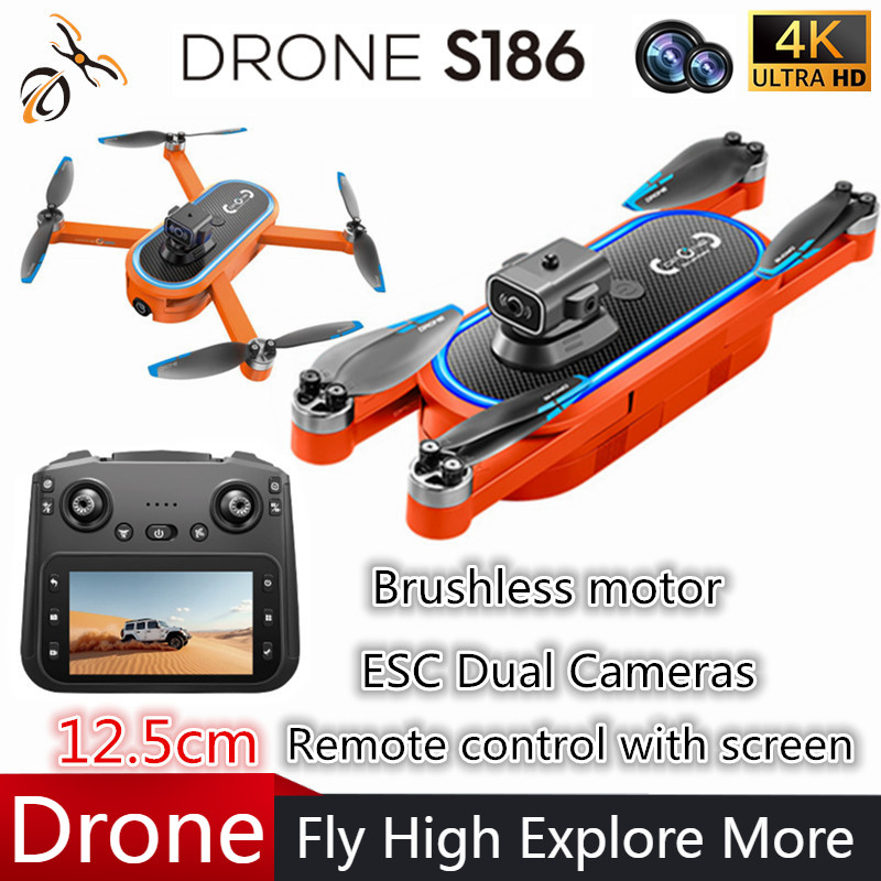 Drone Gimbal Brushless - 2025 S186 드론 전문가용 4K HD